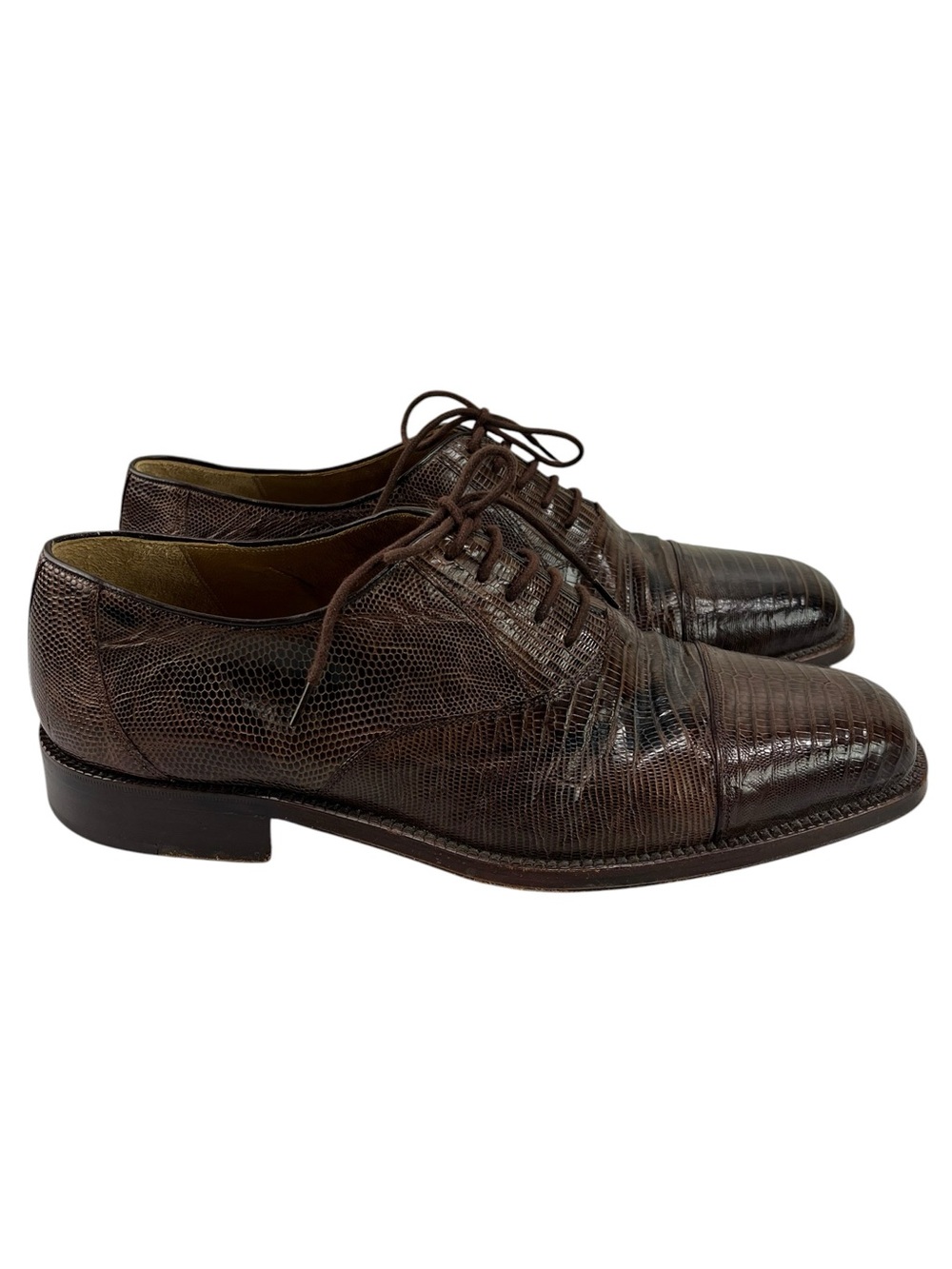 Mc Shoes Buenos Aires Lizard Lace Up Oxfords Mens 9.5 (us 11)